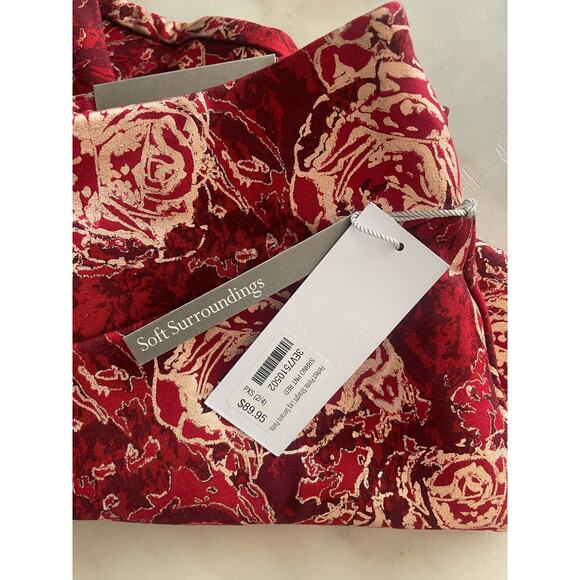 New Soft Surroundings Perfect Ponte Straight Leg Red Serrano‎ Pants - Picture 8 of 9